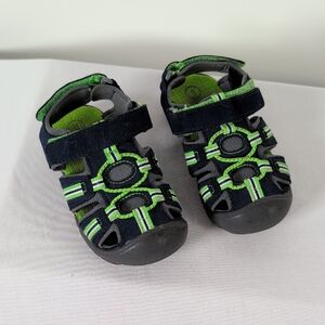 Cat & Jack Green and Black Sport Sandals